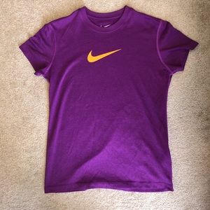 Girls Nike Short Sleeve Dri-fit Shirt